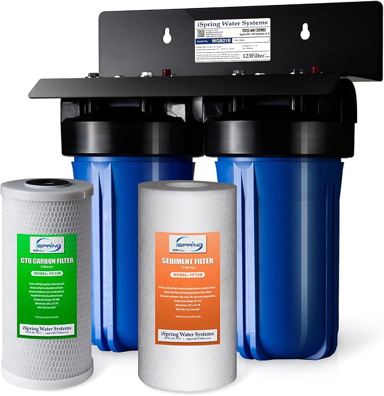 Sistema filtración agua 2 etapas reutiliz. 20 GPM MNPT 1