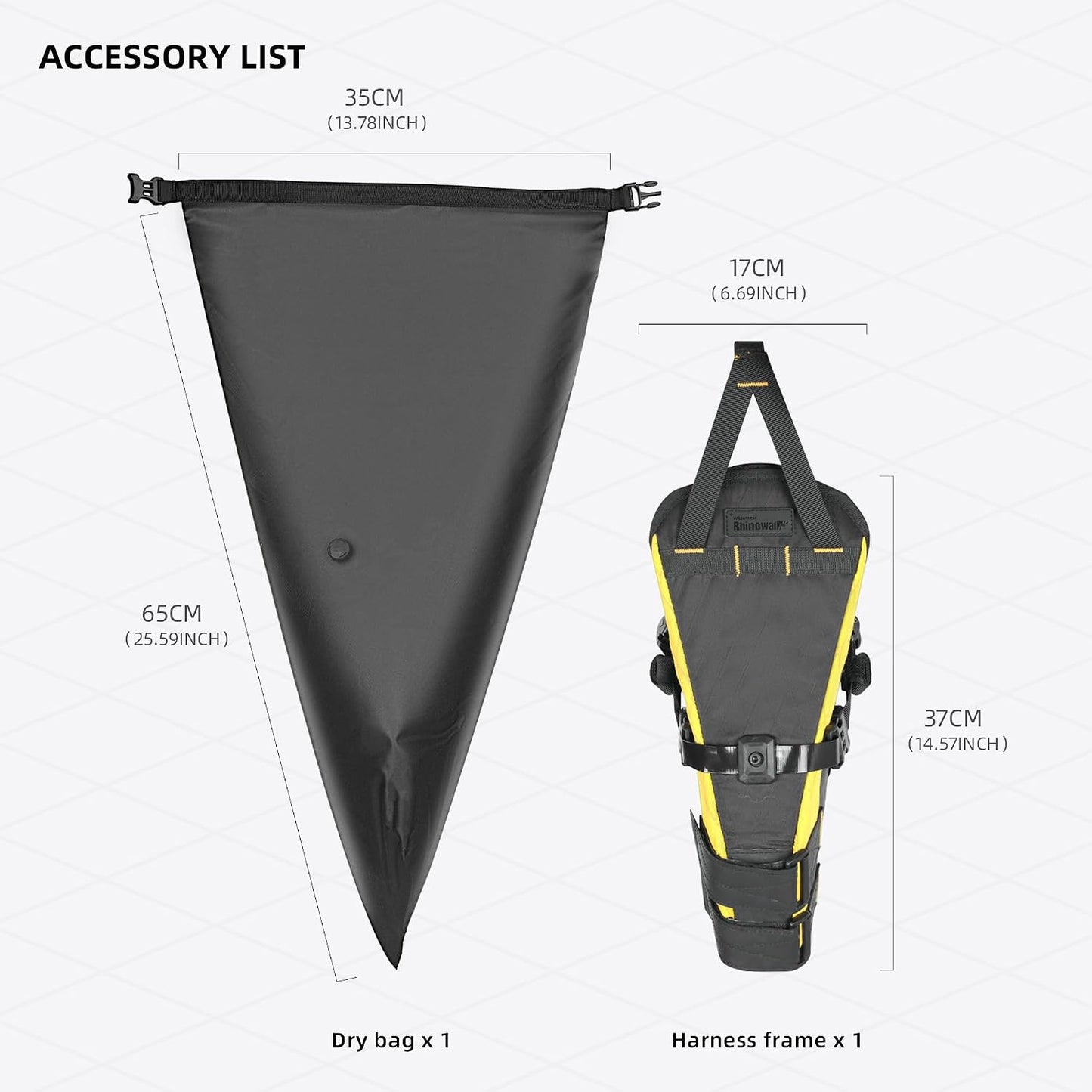 Bolsa sillín impermeable para bicicleta 14L