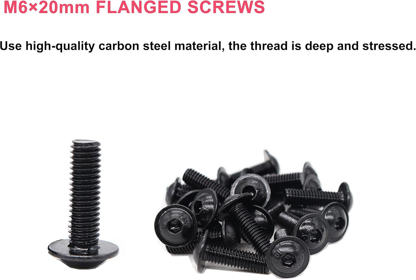 35 Pzas Tornillos M6 Acero Carbono Grado 10.9