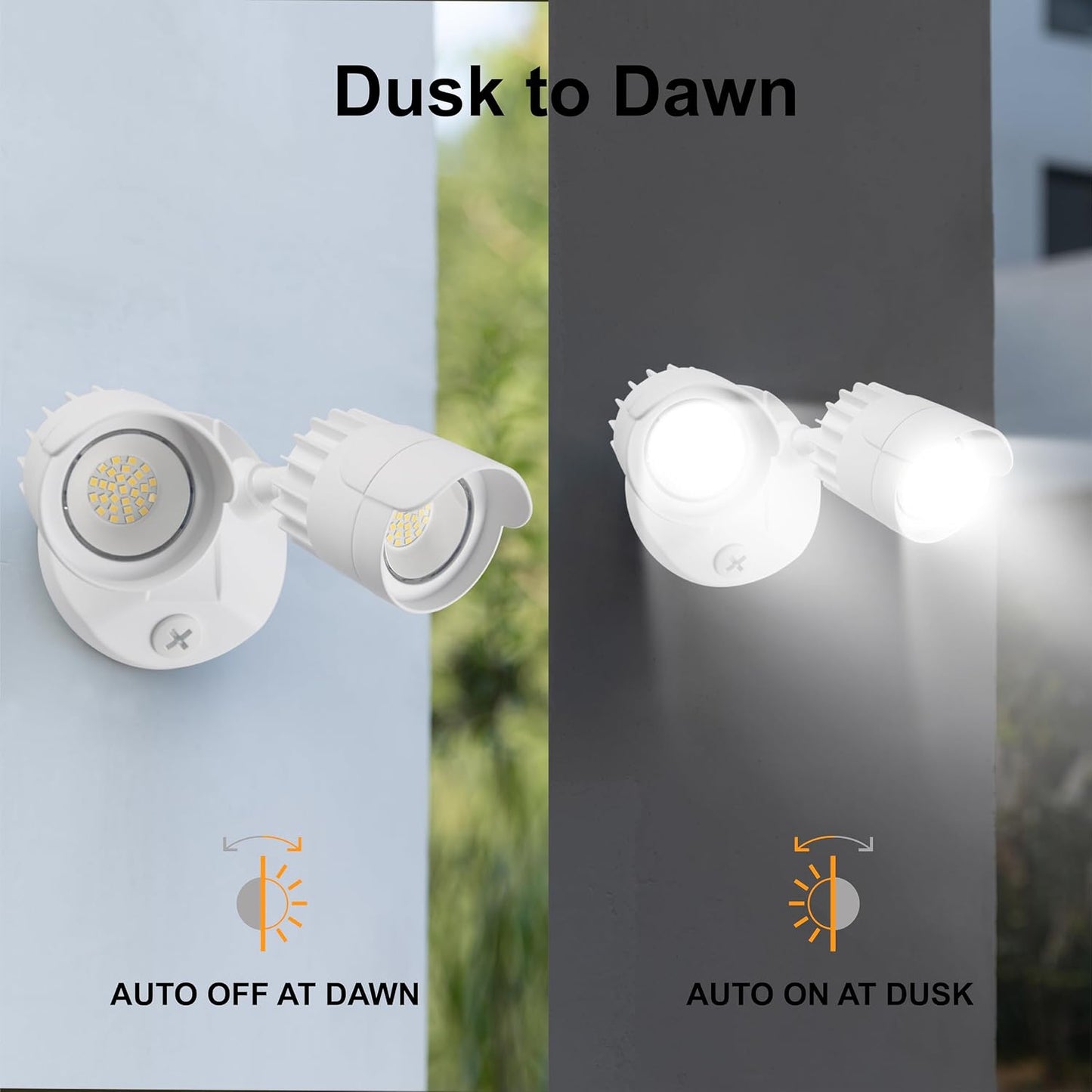 Reflector LED doble cabezal IP65 para exteriores 34W