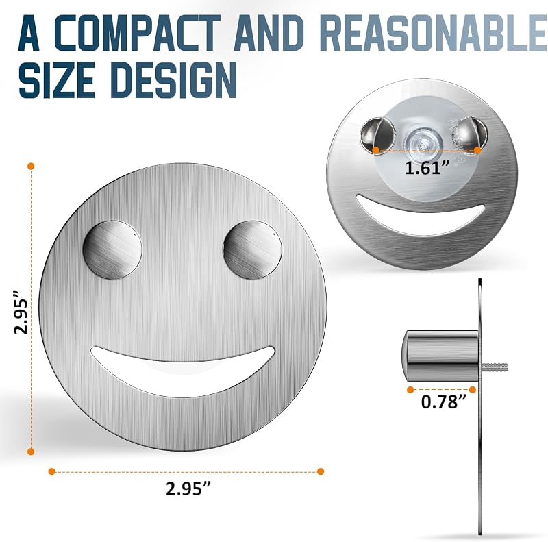 Soporte esponja acero inox cara sonriente ventosa cocina