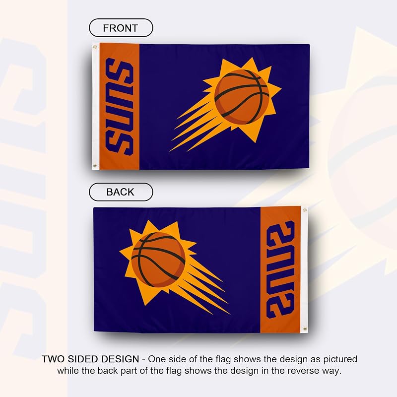Bandera Phoenix Suns NBA 3x5ft poliéster interiores exteriores