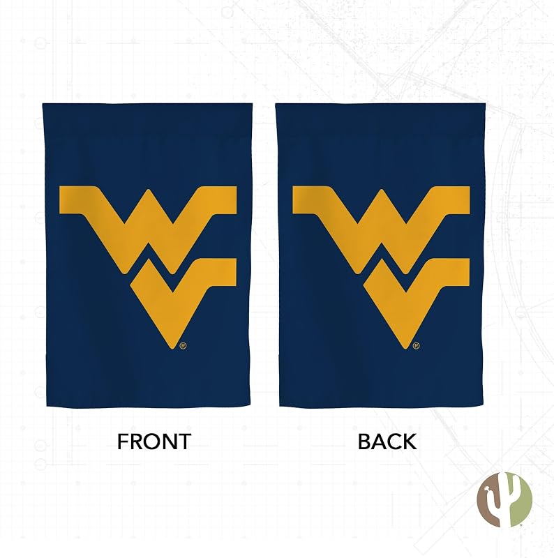 Bandera WVU 19x12pulg para jardín y eventos