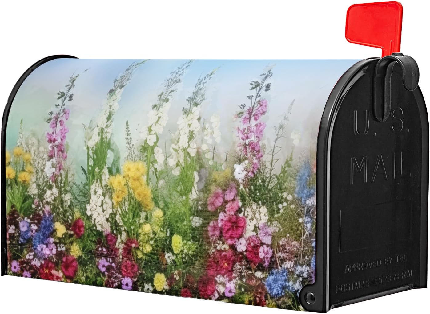 Funda magnética para buzón flores jardín patio 64,7x53,3cm