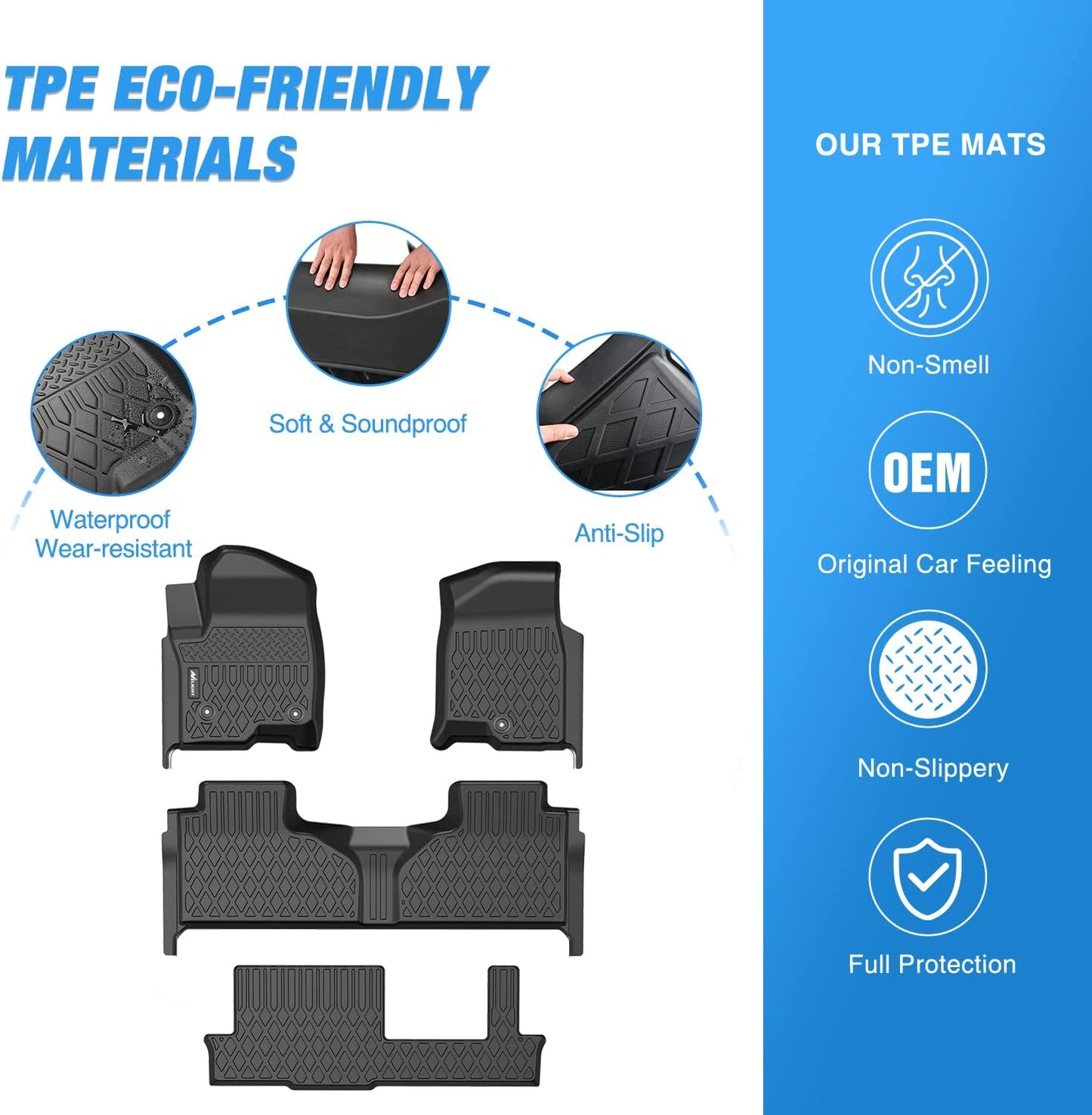 Alfombrillas TPE Chevy Tahoe GMC Yukon 2021-26