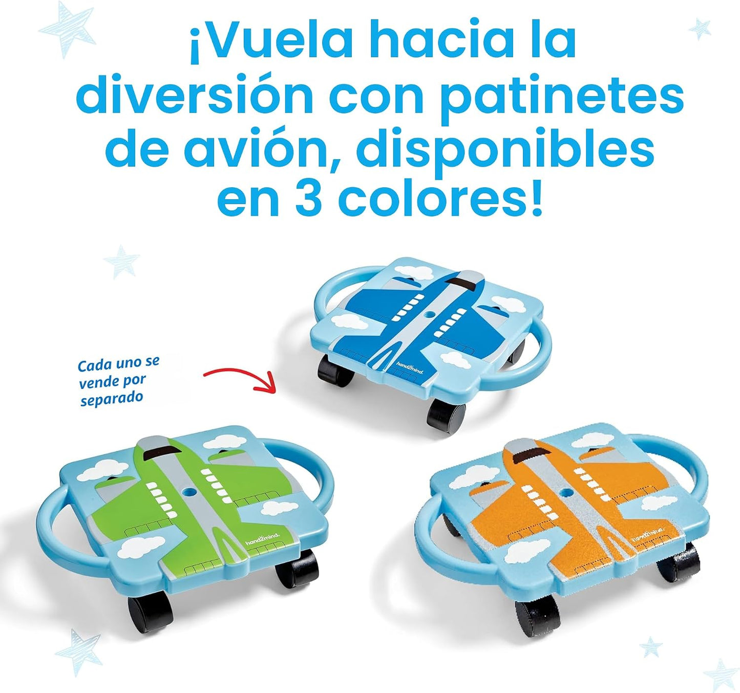 Monopatín para sentar con manillares