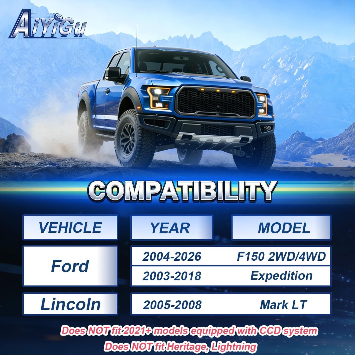 Kit elevación 3" Ford F-150 Expedition Mark LT forjado