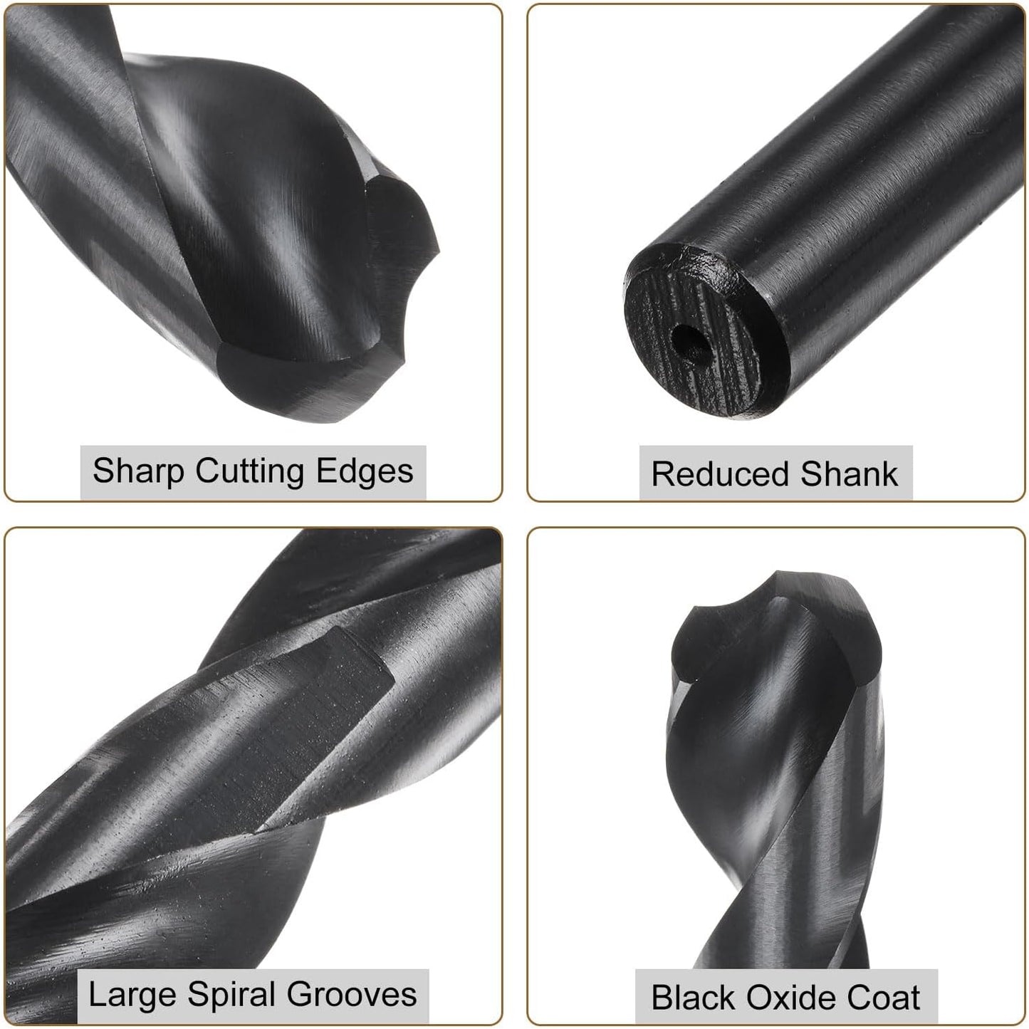 Brocas HSS óxido negro 0.650pulg 2 pzas para acero inox