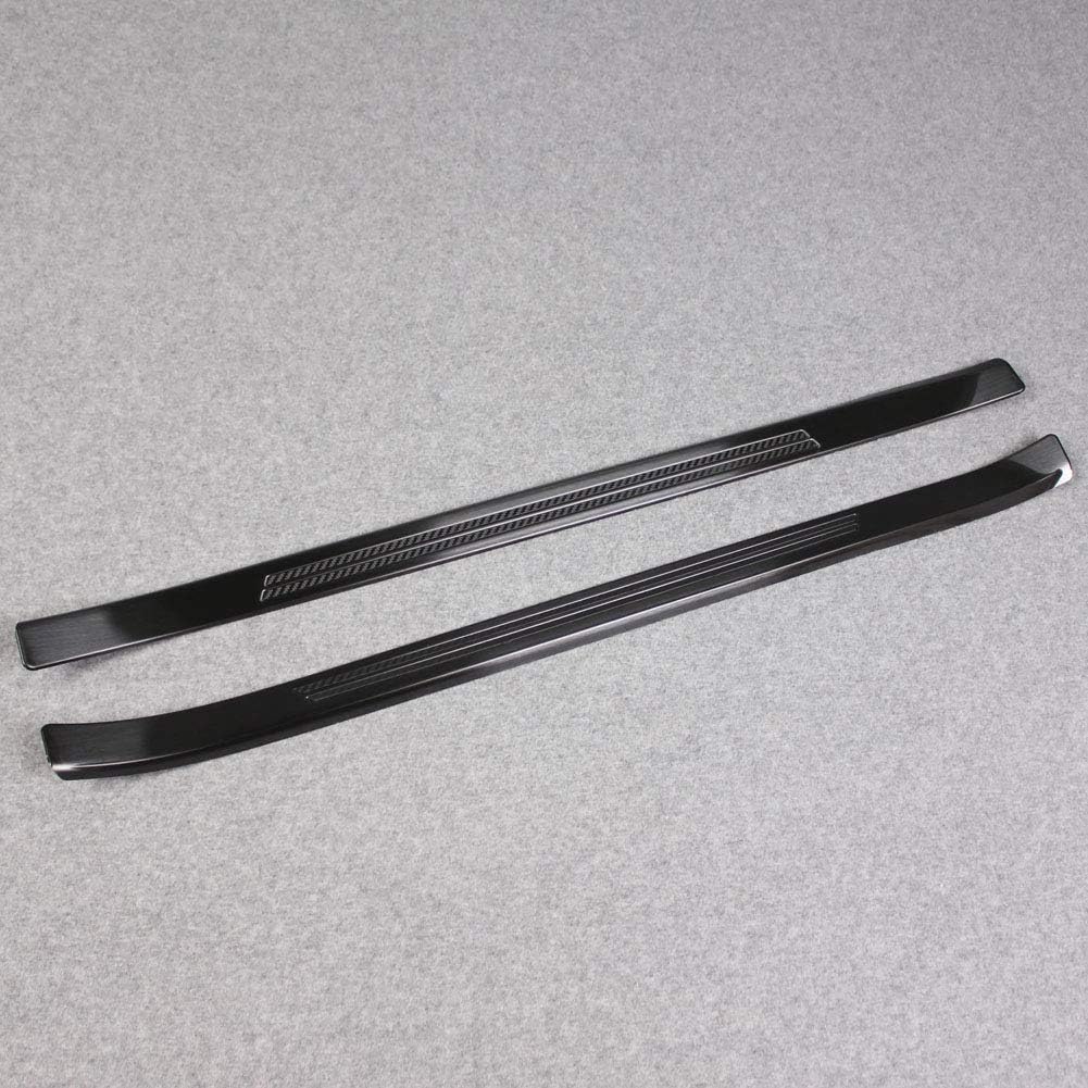 Cubierta umbral puerta Subaru Forester acero inox negro
