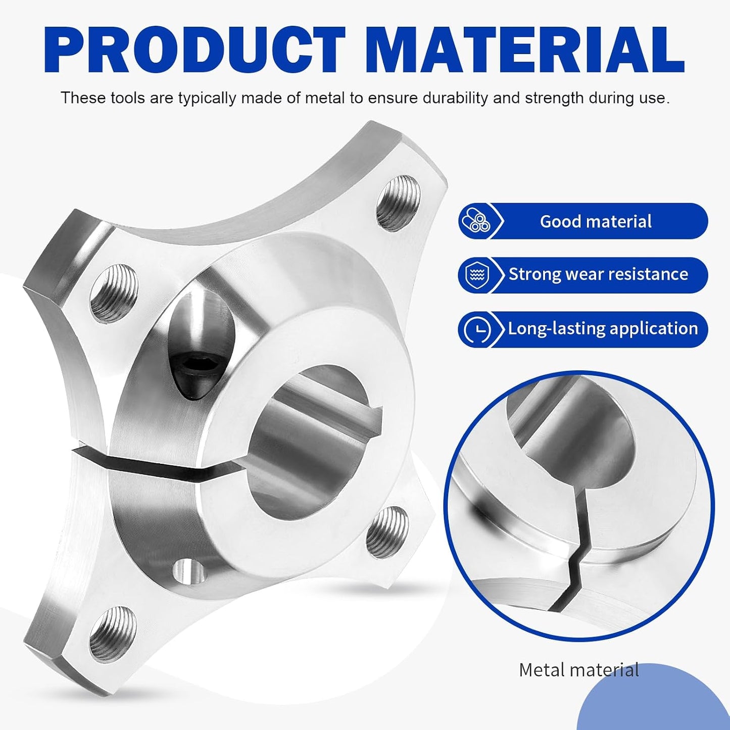 Cubo rueda eje vivo 1-1/4" para Go Kart aluminio