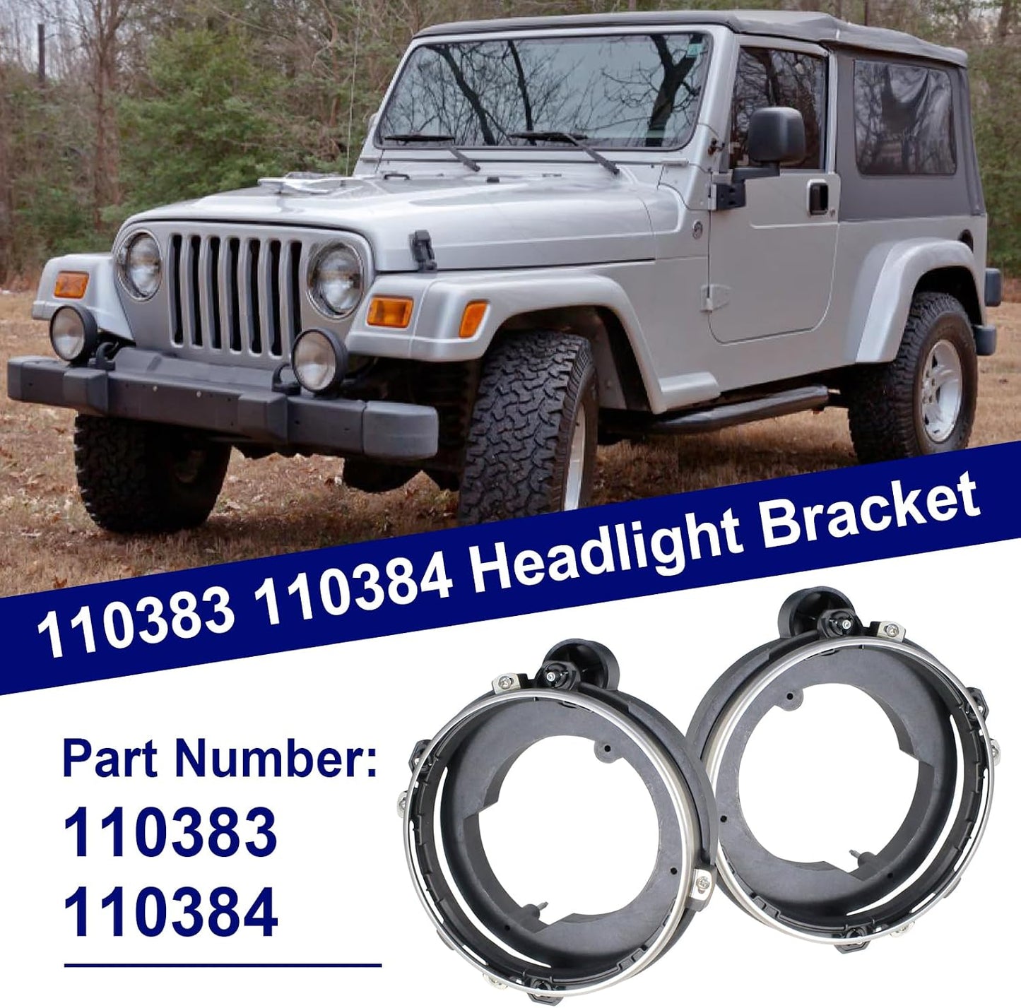 Soportes bombilla faros Jeep Wrangler 97-06 2 Unidades