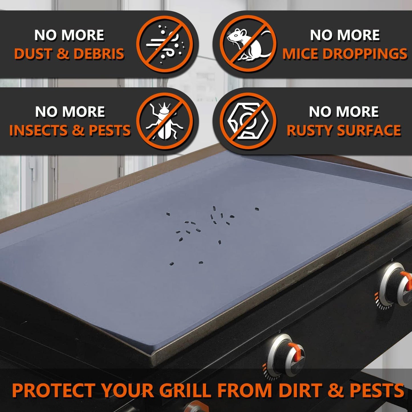 Tapete silicona parrilla Blackstone 17" resistente
