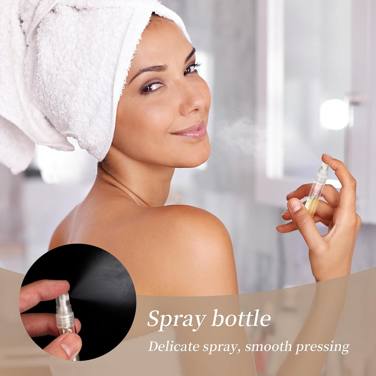 100 Botellas Vidrio 0.3oz Vacías para Perfume Viaje