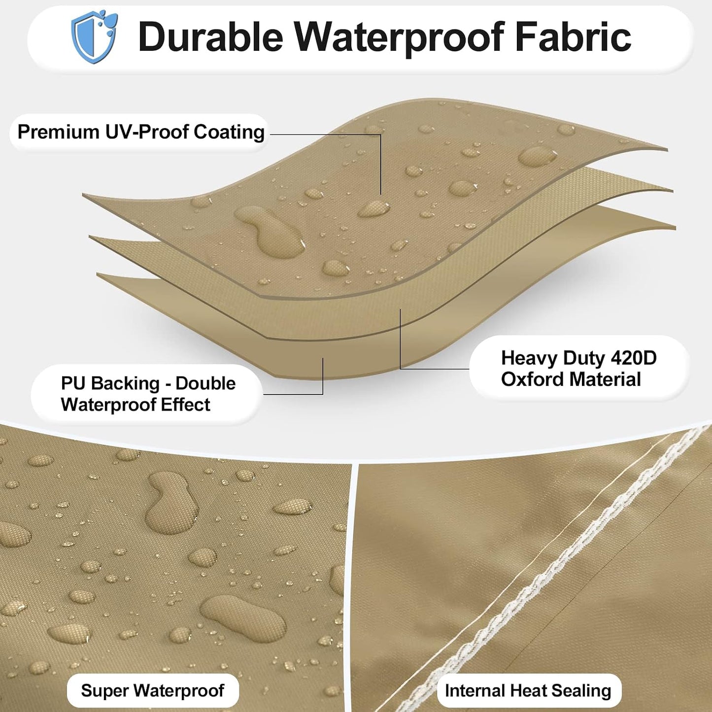 Fundas impermeables mesa patio cuadrada resistente UV