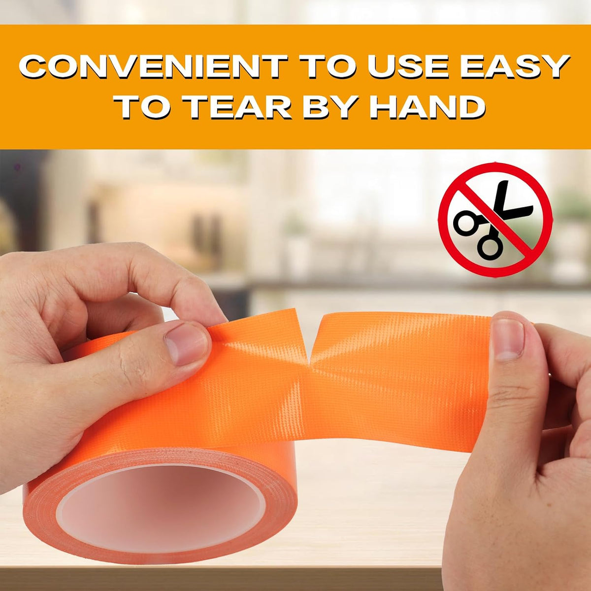 Cinta adhesiva conducto naranja resistente impermeable