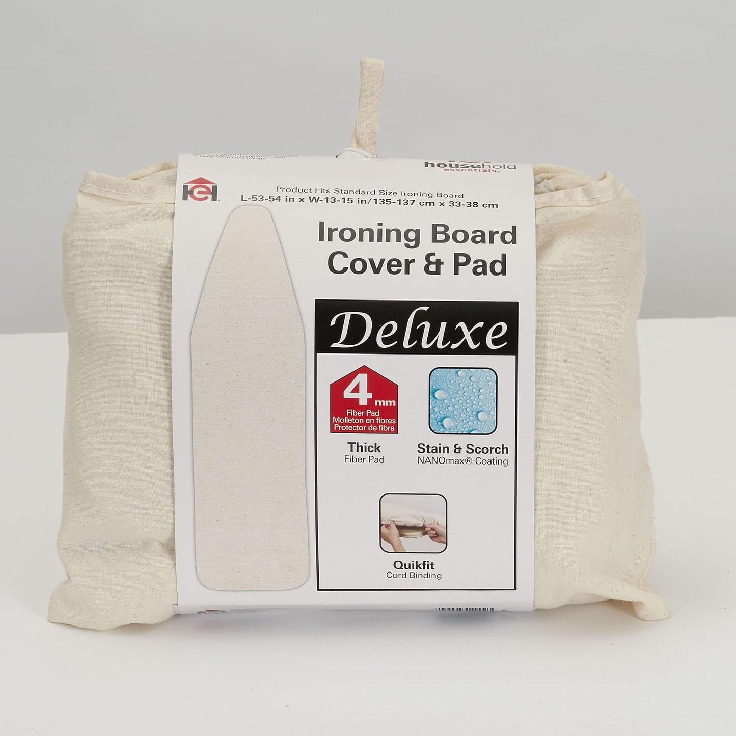 Almohadilla Fibra con Funda Natural