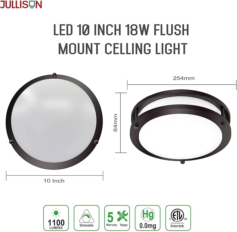 Lámpara techo LED doble anillo 10" regulable 2700K-5000K