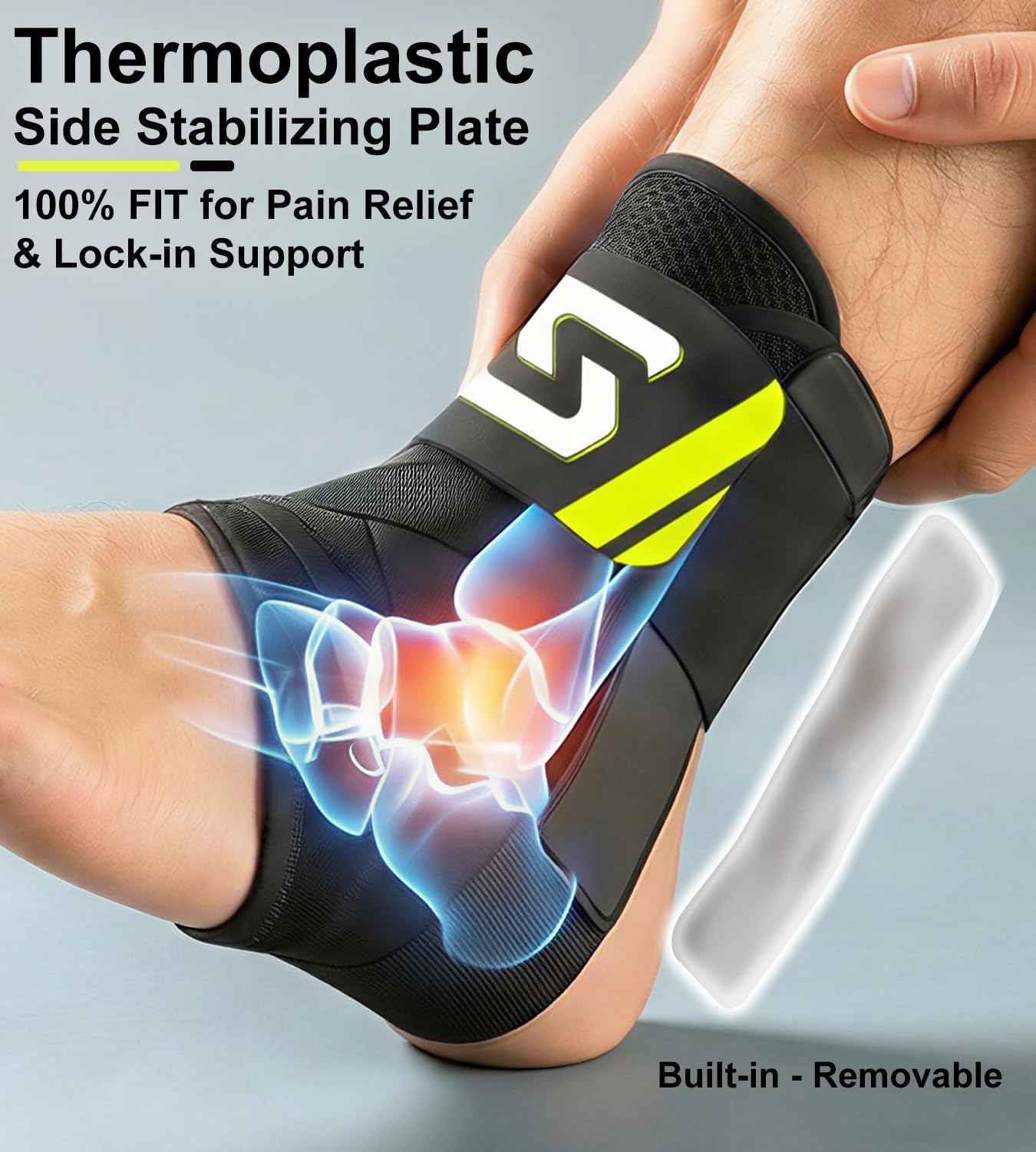 Tobillera rápida con cordones ajustables