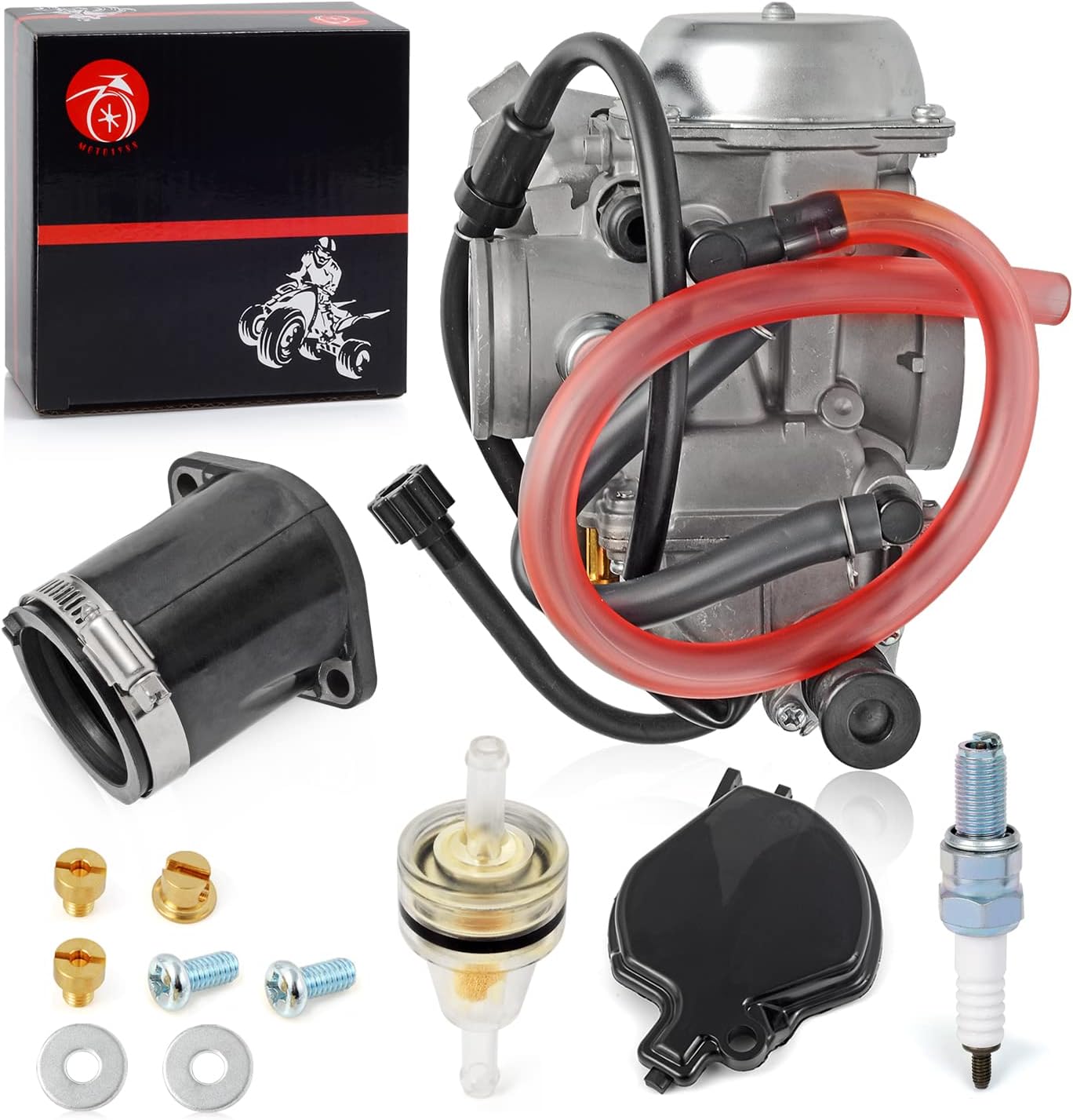 Carburador y colector admisión Kawasaki Prairie 400