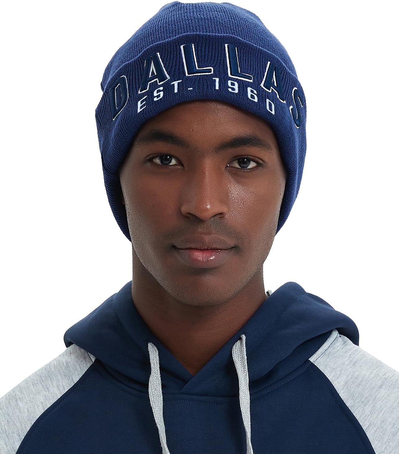 Gorro fútbol ciudad doblez tejido invierno