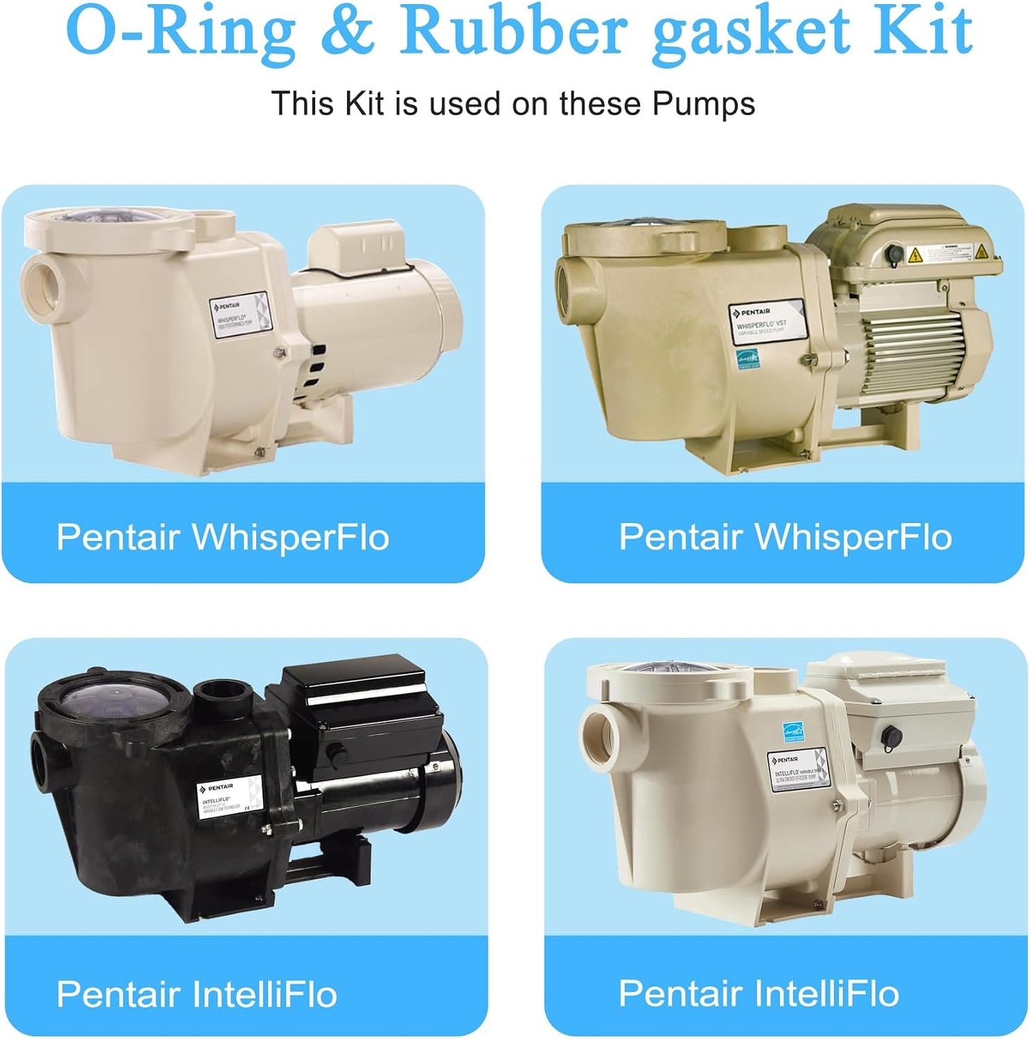 Kit juntas tóricas Pentair WhisperFlo e IntelliFlo