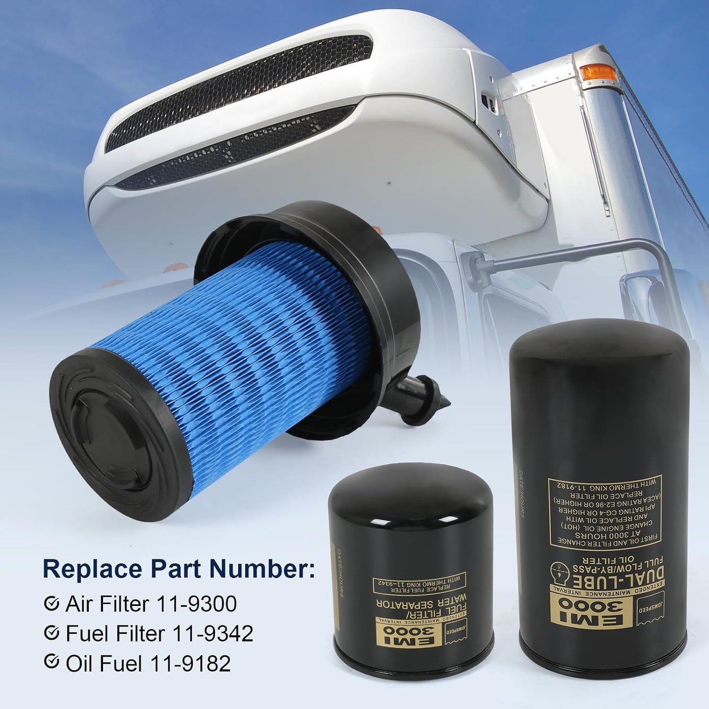 Filtro aire y combustible kit repuesto Thermo King SB190