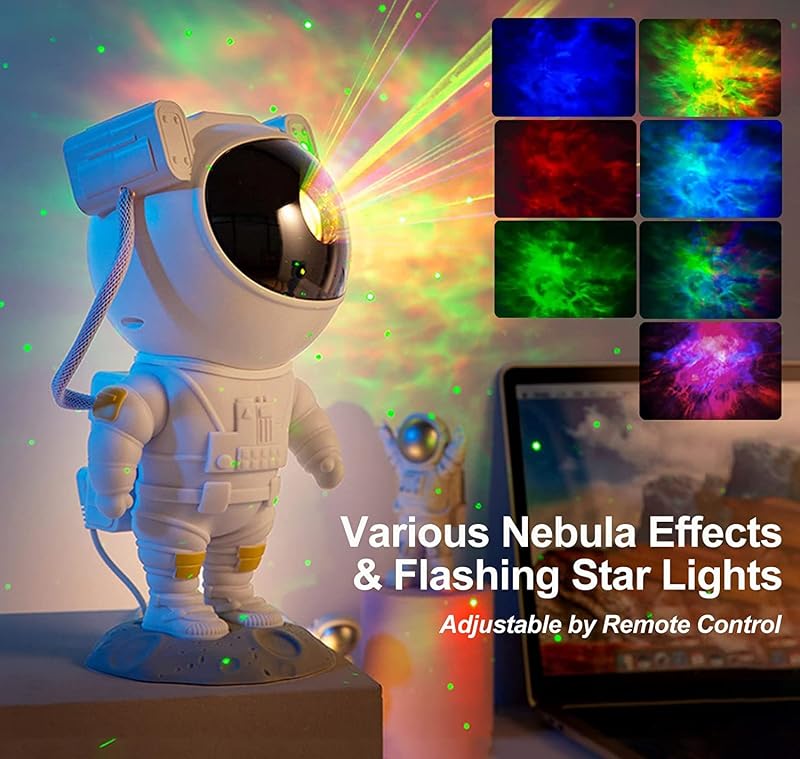 Proyector estrellas LED con control remoto para niños