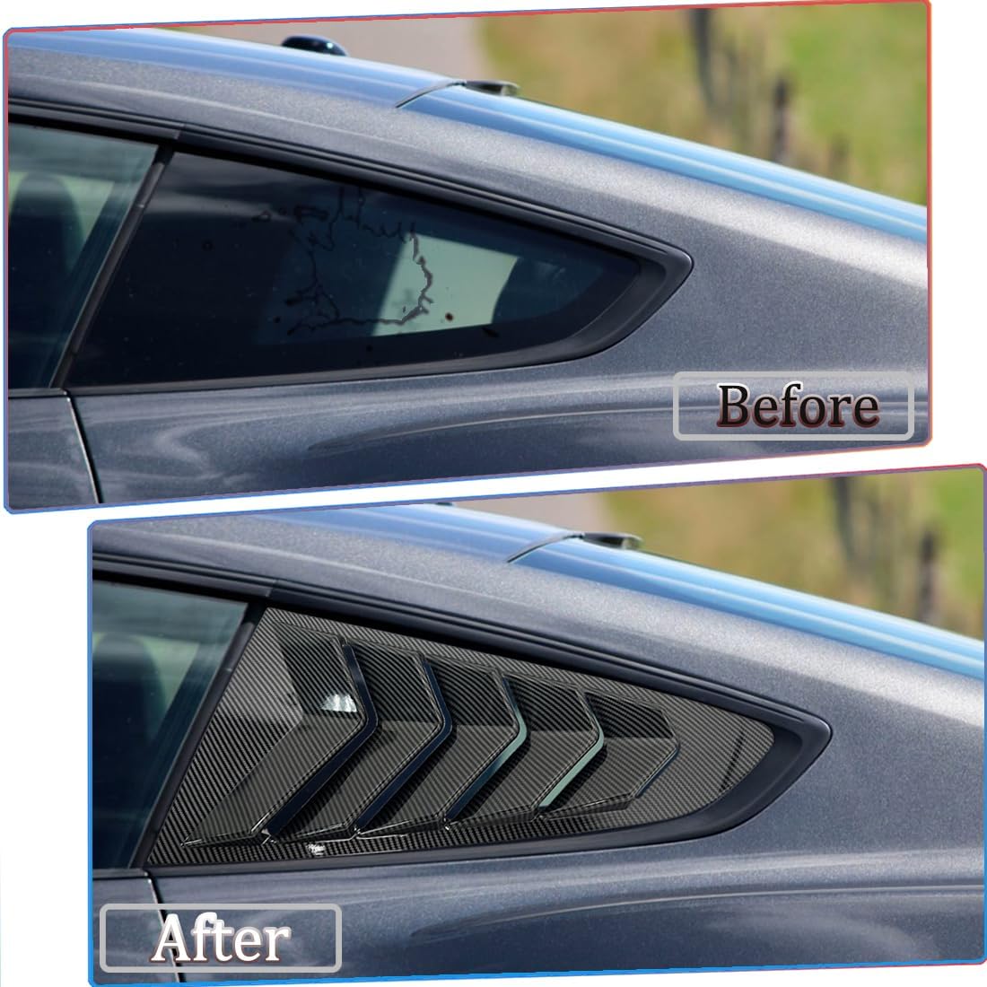 Escobillas ventana 2 pzas para Mustang 15-23 cubiertas ABS