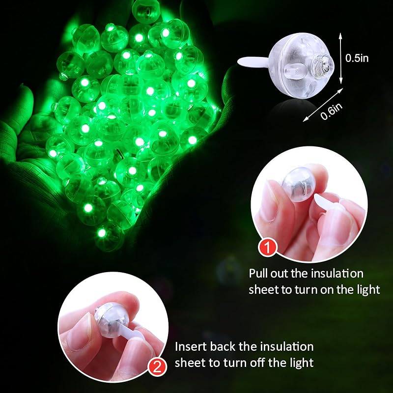 100 Luces LED Mini Verdes Impermeables para Decoración