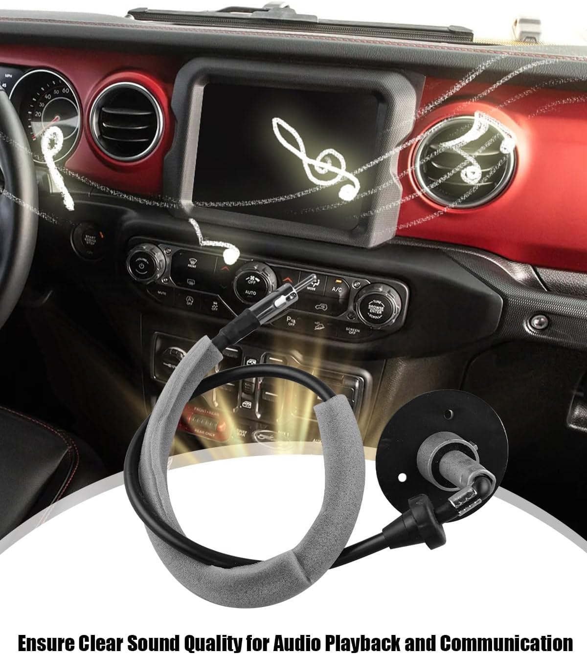 Cable base antena soporte Jeep Wrangler 97-06