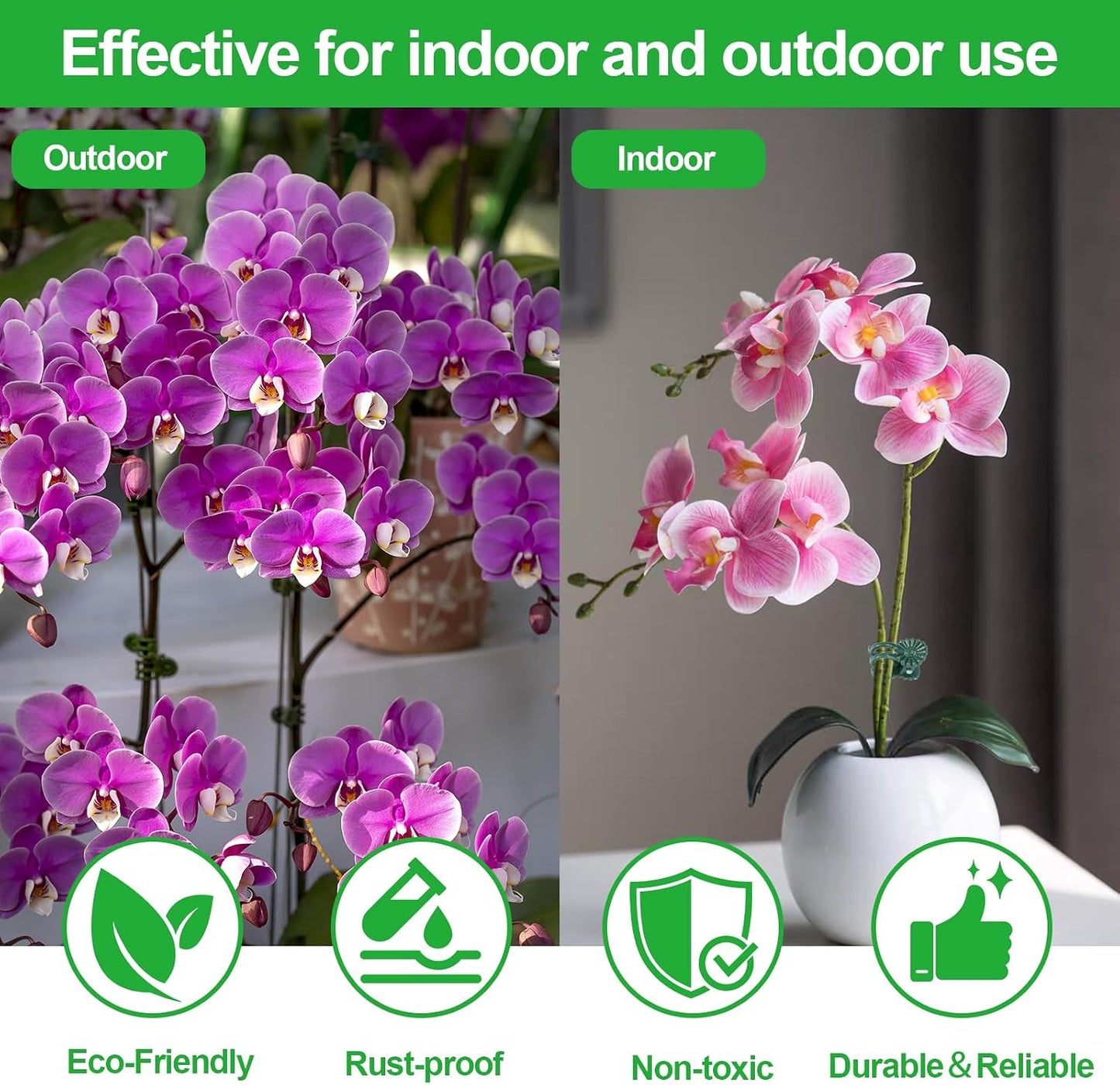 50 Pzas Clips para Plantas Orquídeas y Trepadoras