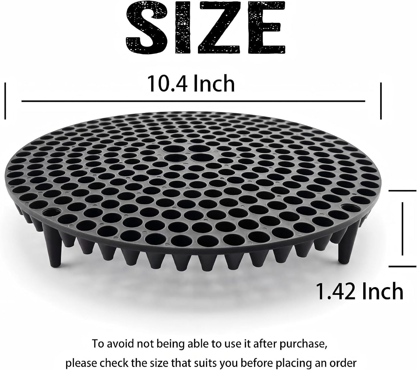 Inserto cubo lavado auto 10.4" trampa arena negro