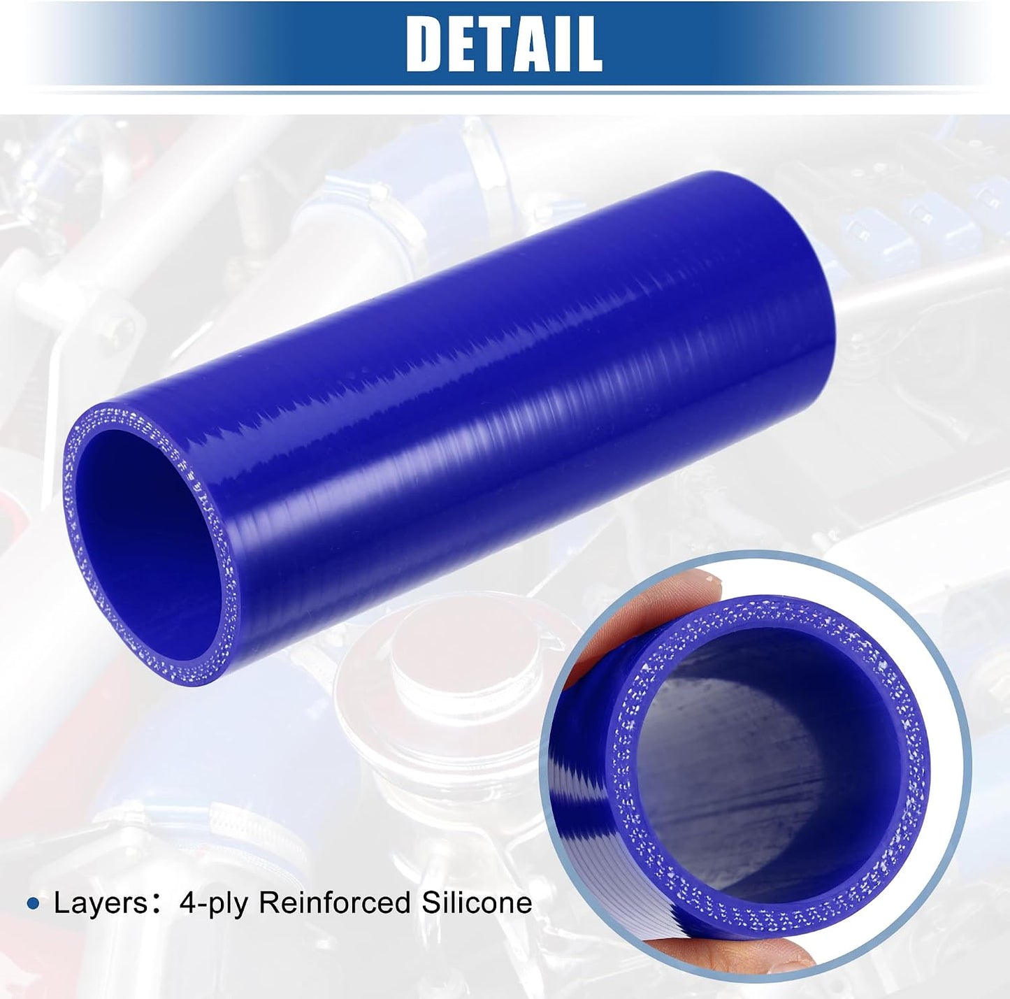 Manguera silicona reforzada 4 capas admisión intercooler coche