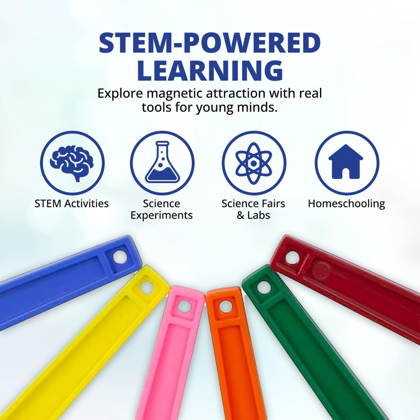 Kit magnético STEM 6 pzas para aula y casa