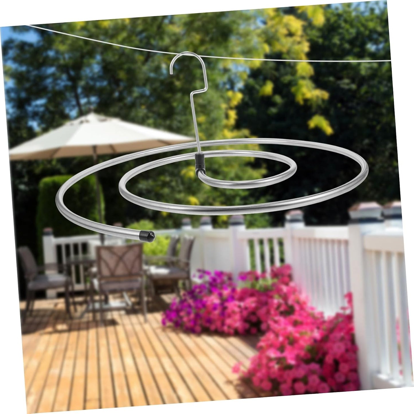 Percha espiral para sábanas manta y ropa secado