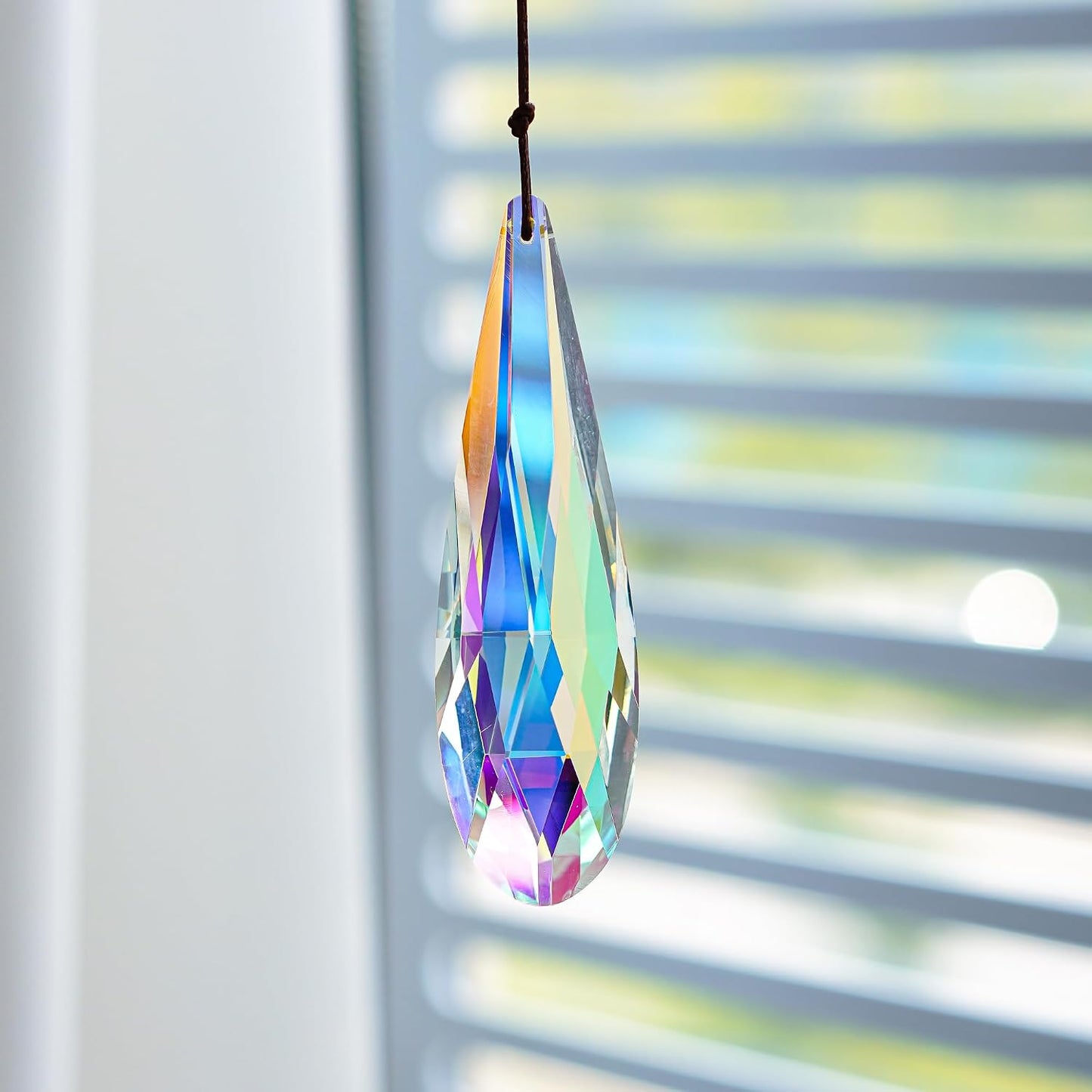 Prisma cristal colgante para ventana atrapasoles arcoíris