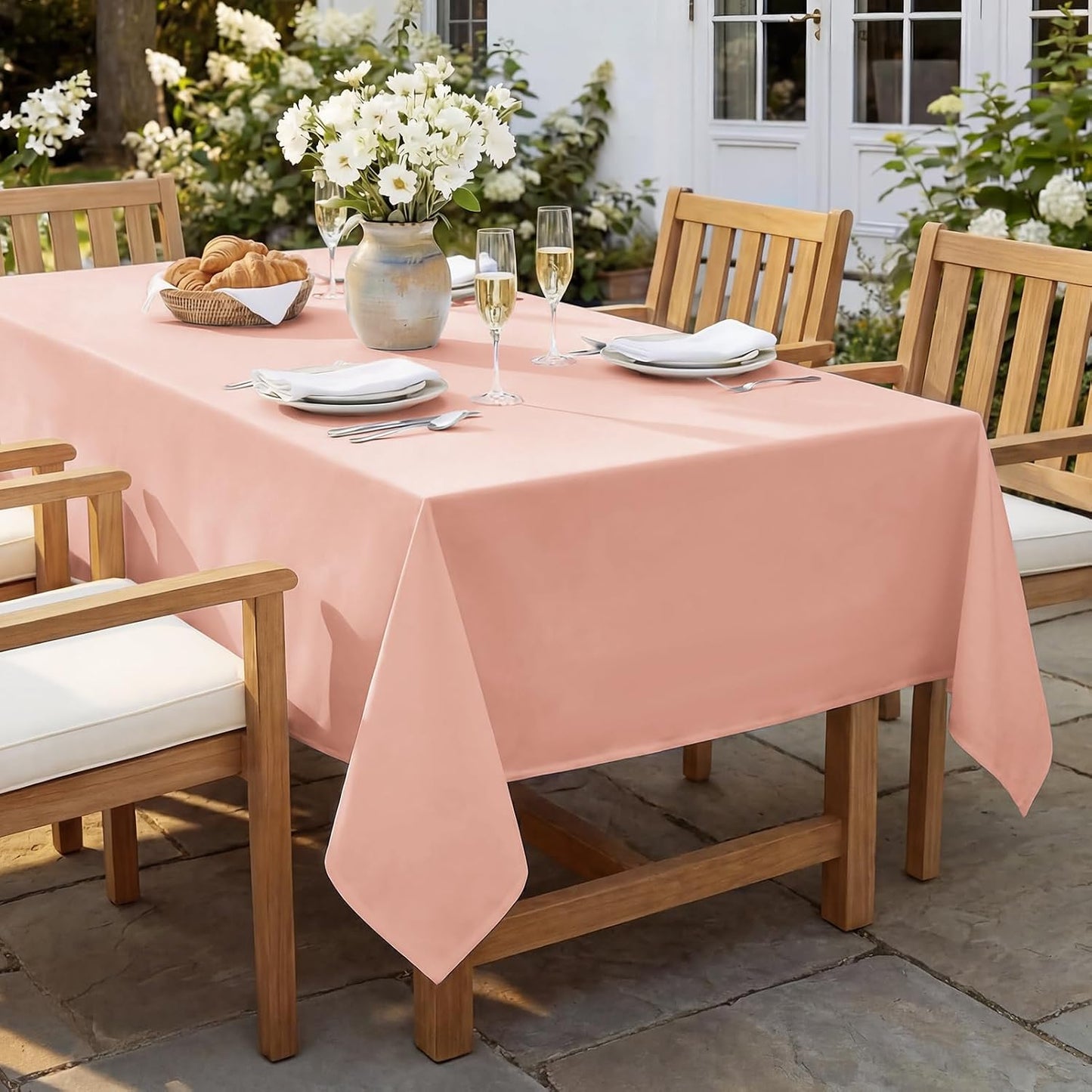 Mantel Rectangular para Mesa de Comedor con Borde Elástico