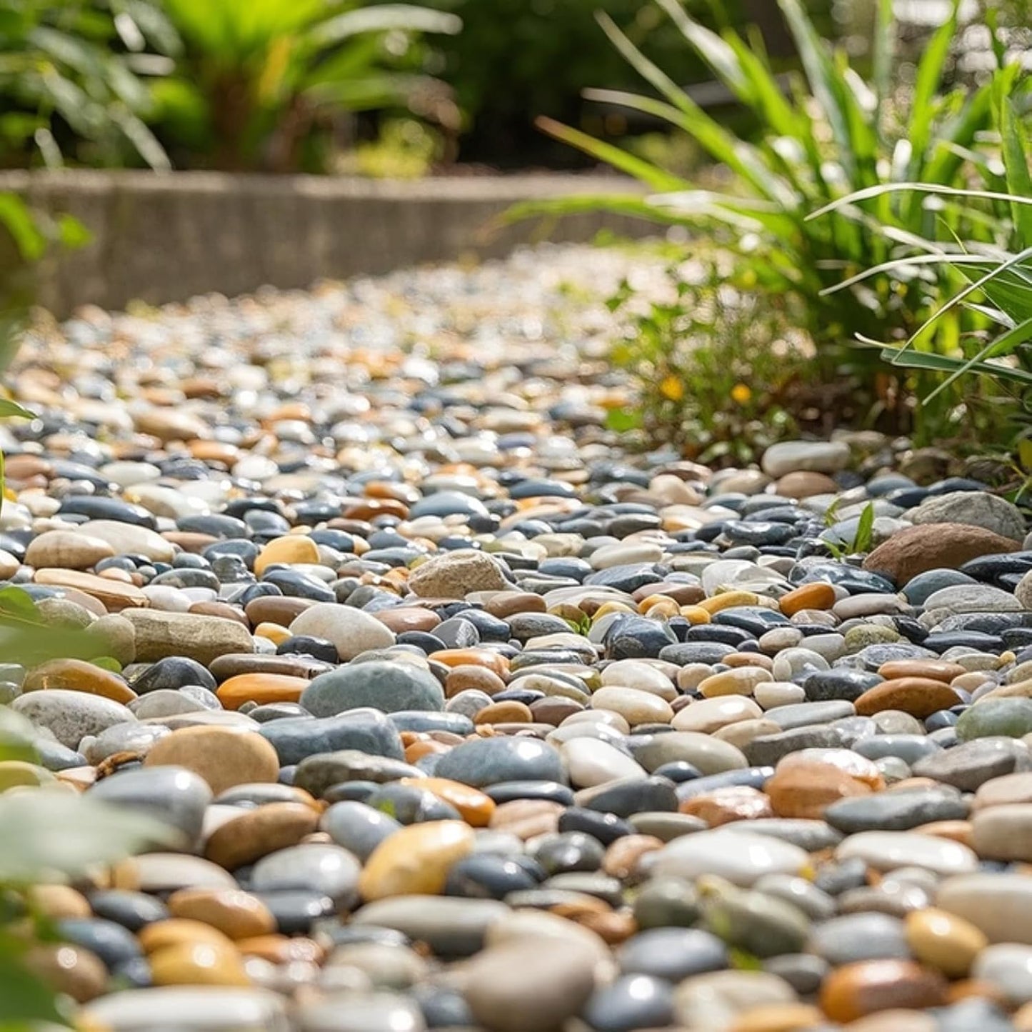 Rocas decorativas 2-3" coloridas para macetas 40lb