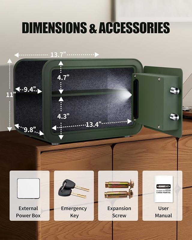 Caja fuerte digital para hogar con cerradura electrónica