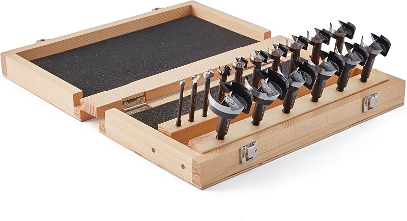 Set 16 Brocas Forstner Tempest para Madera 1/4 a 2-1/8pulg