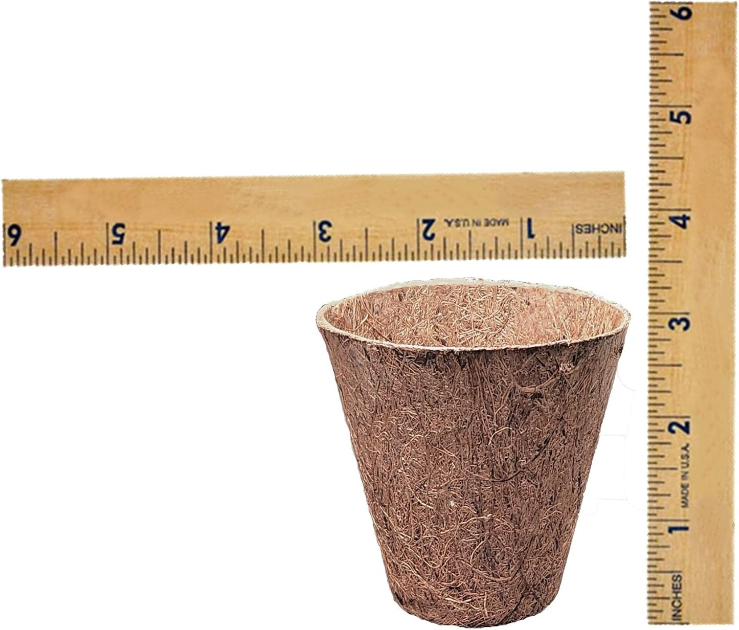 Macetas fibra coco 3pulg pack 12 tazas semillas biodegradables