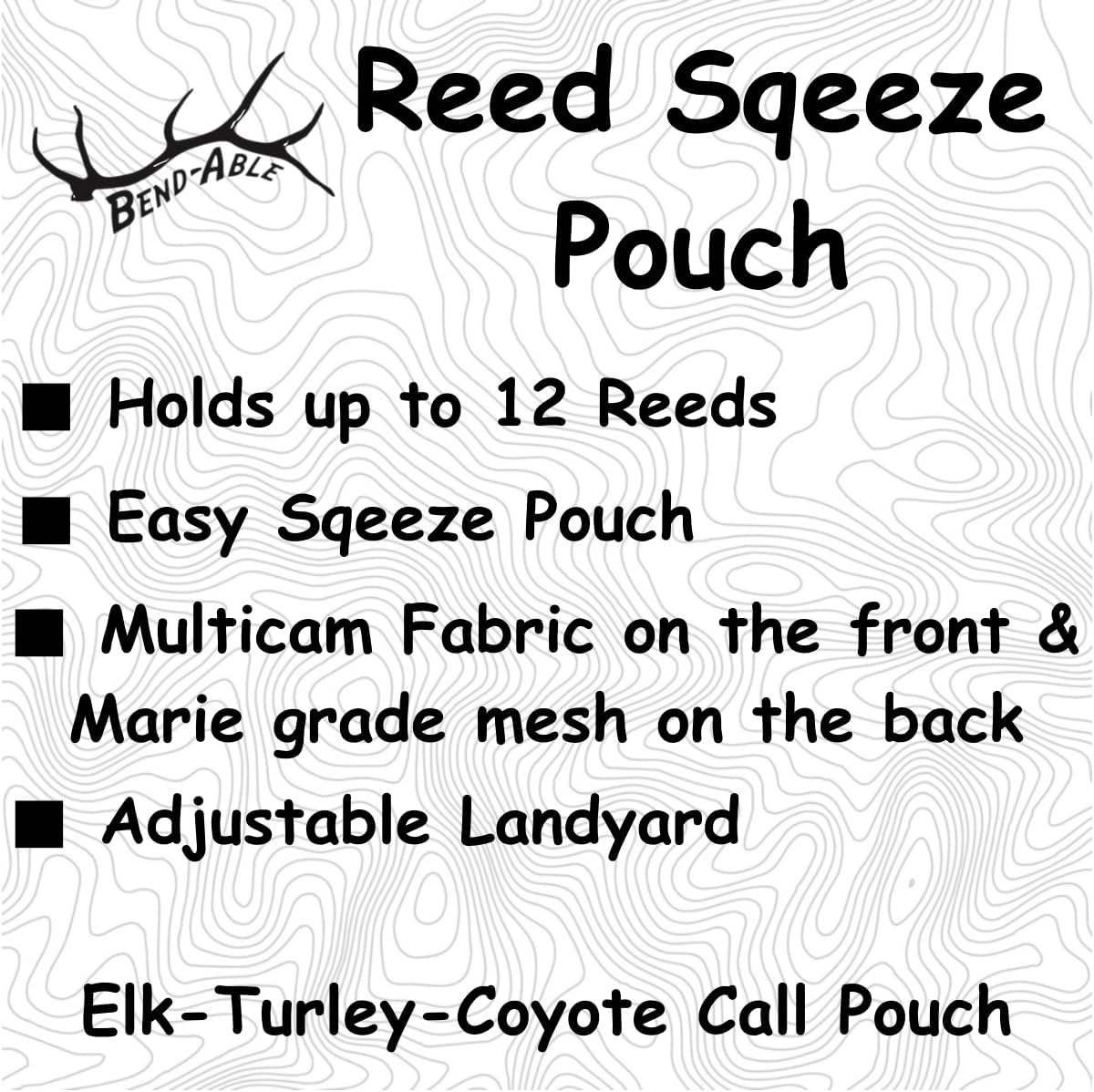 Funda carcaj para 12 varillas diafragma alce pavo coyote