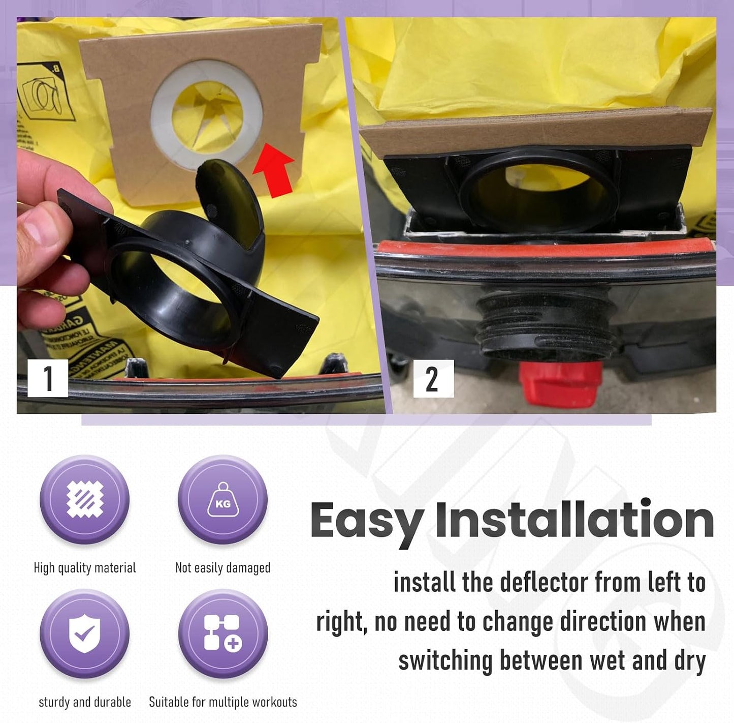 2 Repuestos Deflectores Entrada Shop-Vac