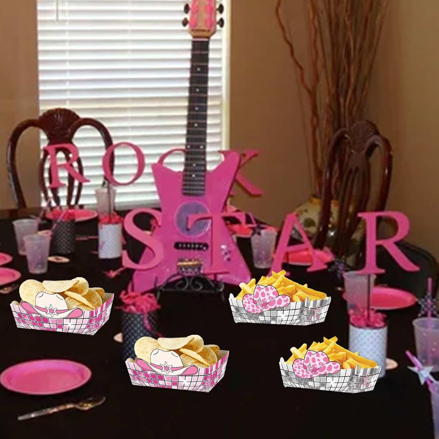 24 Bandejas Comida Temática Vaquera Fiesta Baby Shower