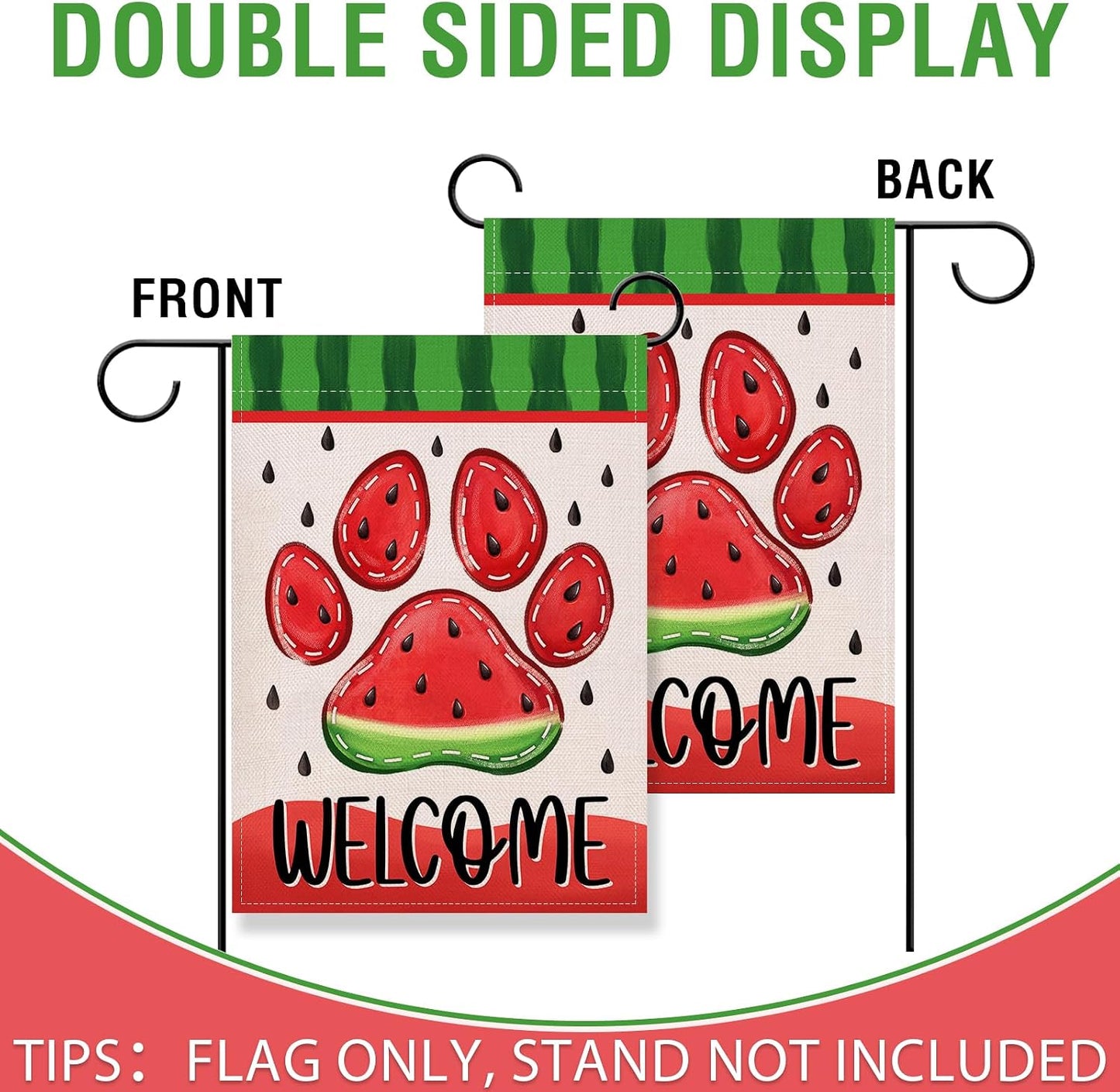 Bandera jardín doble cara estampado perro gato verano