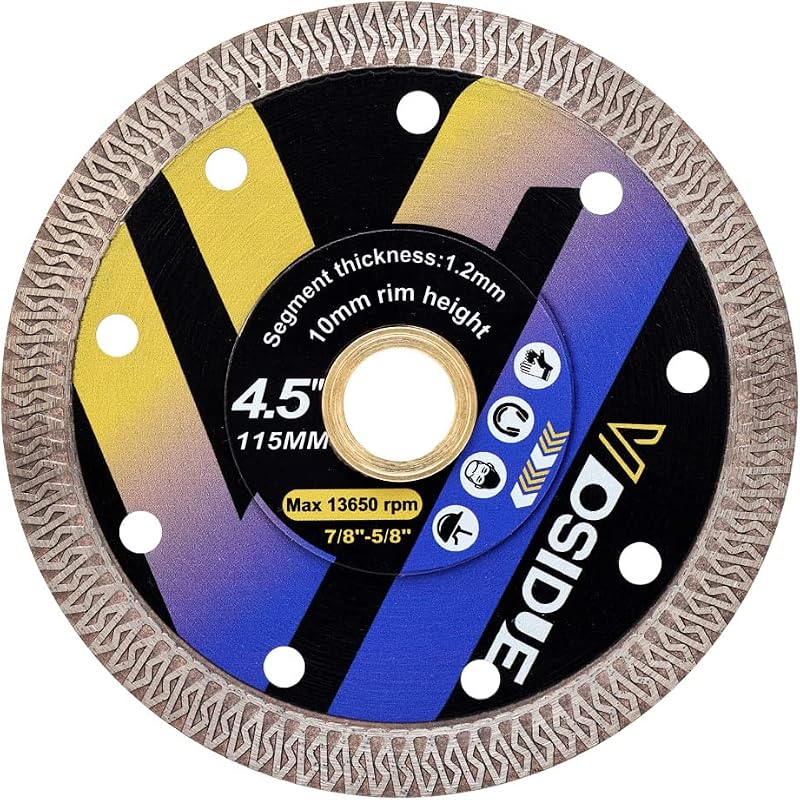 Hoja sierra diamante para azulejos porcelana 4.5pulg