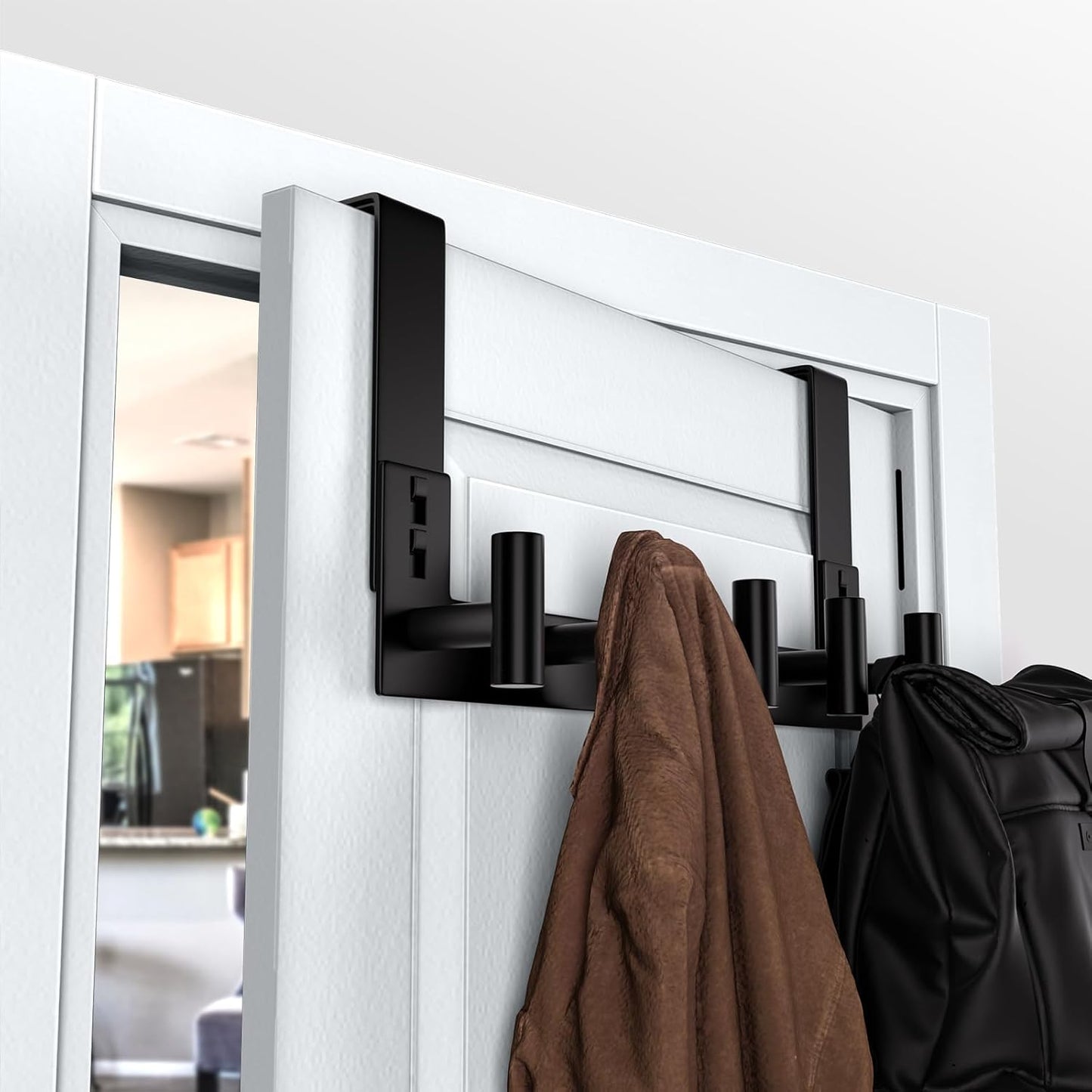 Ganchos para puerta soporte baño 5 pzas 1-3/4"