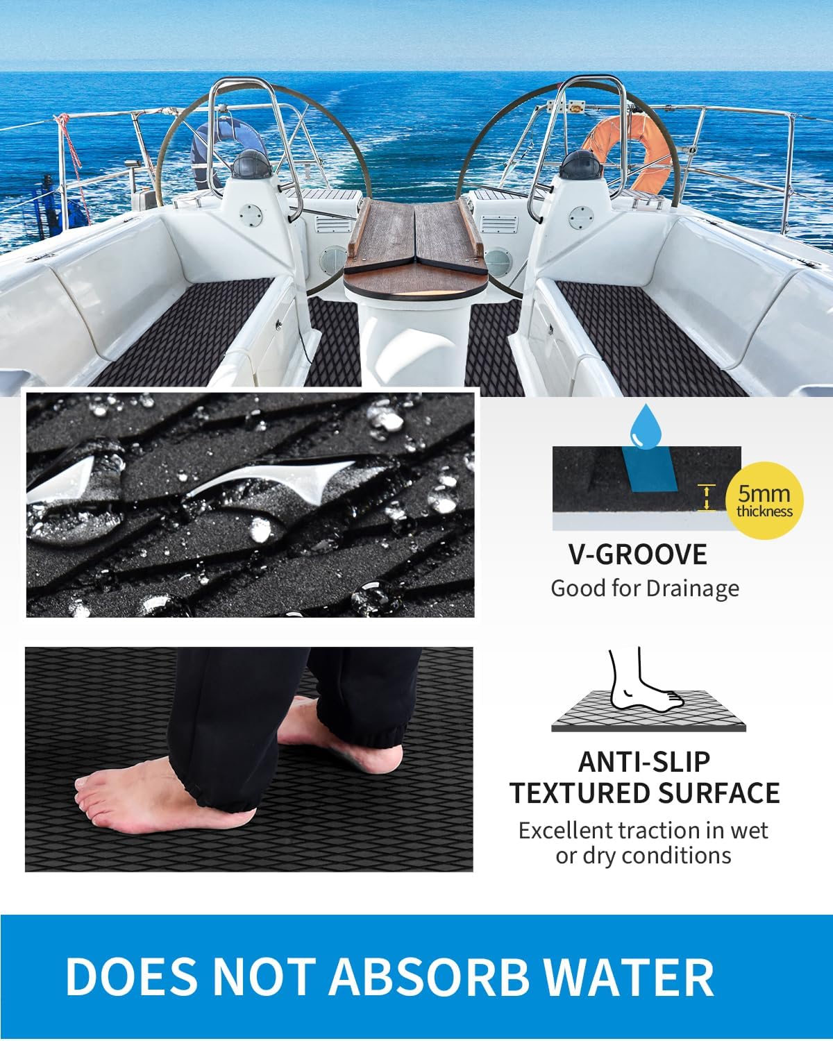 Alfombrilla marina antiderrap camuflaje 96x16/23/38/47