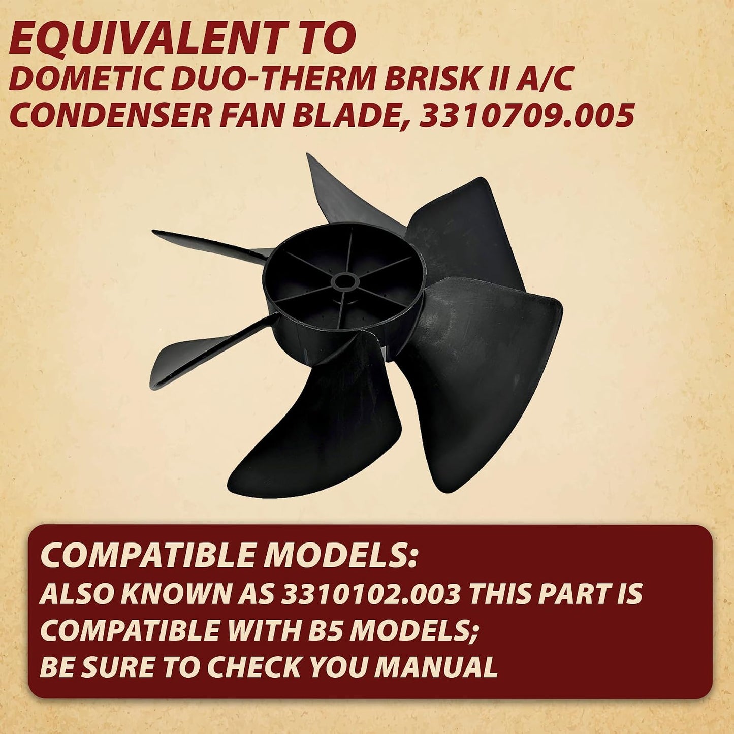 Hoja ventilador condensador Dometic Duo-Therm B57915