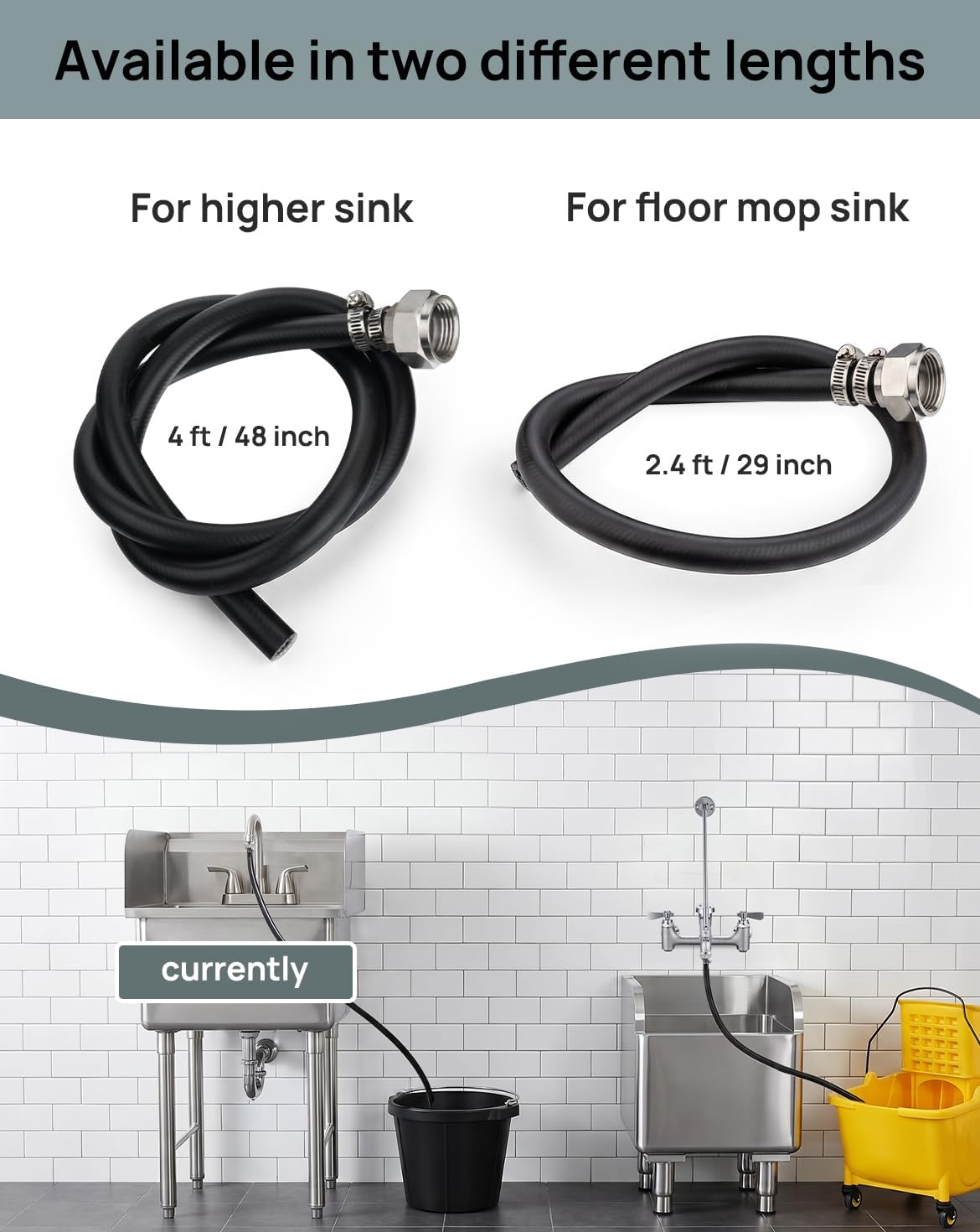 Manguera jardín 3/4pulg 48pulg con adaptador latón